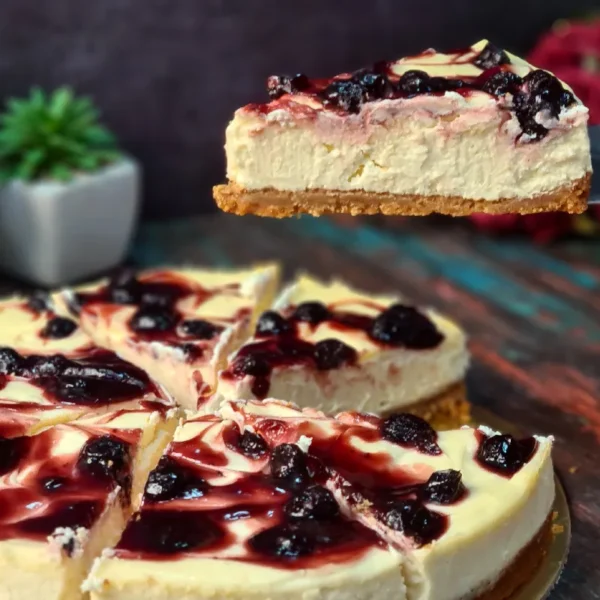 Blueberry Cheesecake (eggless) - Image 2