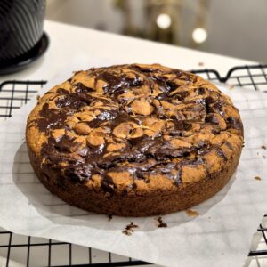 Eggless Chocolate Vanilla Butter Cake