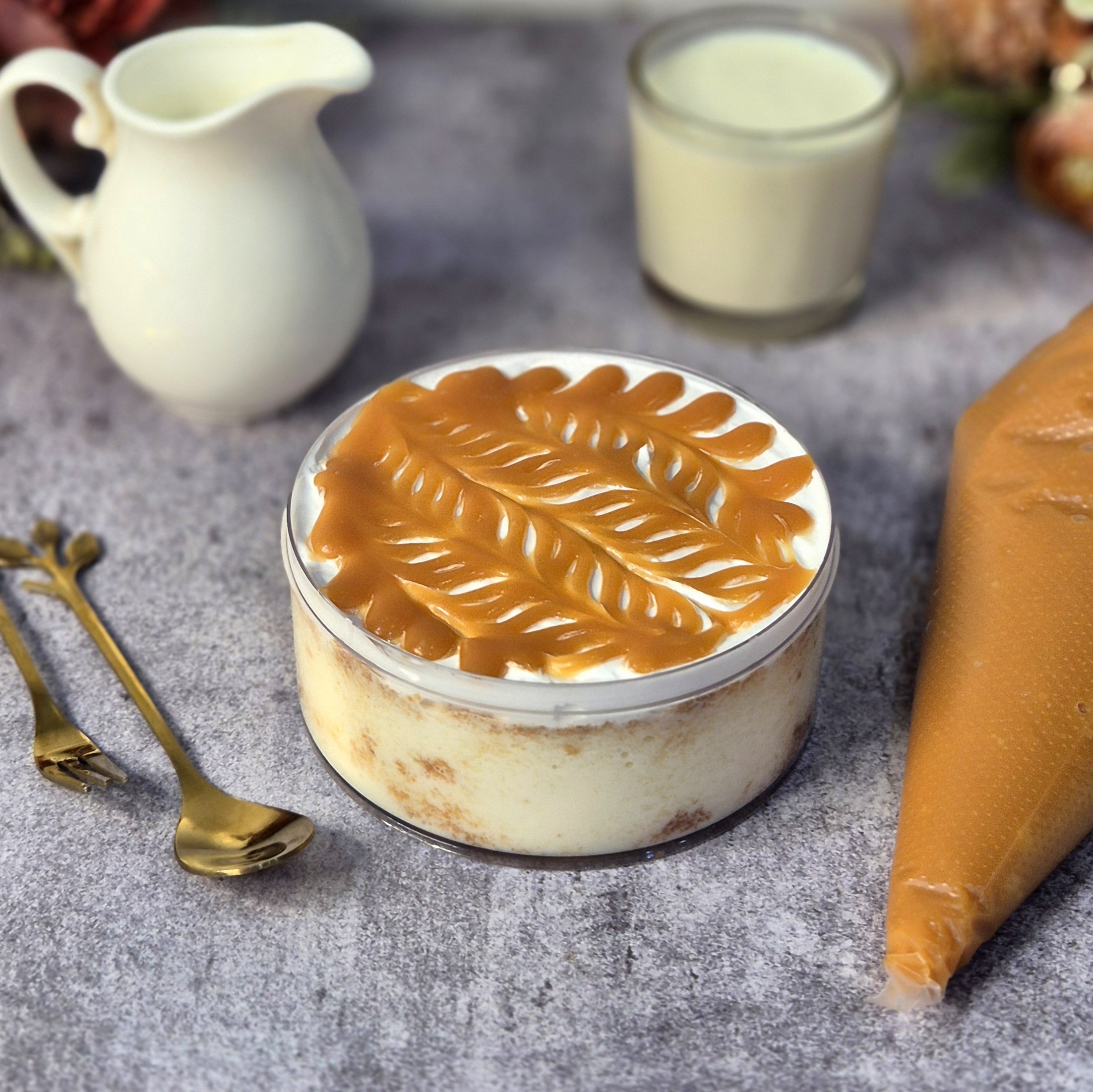 Caramel Tres Leches Bento Cake